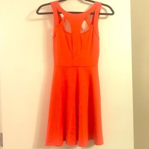 Lush Coral Cutout Dress